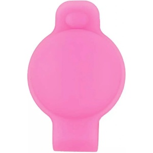 JC Силиконов държач за каишки за домашни любимци за Apple AirTag - JC AirTag Pet Collar Back Clip (розов-фосфор)