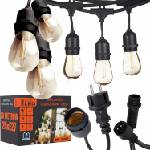 SmartLED LED външна декоративна гирлянда 20xE27/1W/230V 20, 94 m IP44 черна (SD0045)