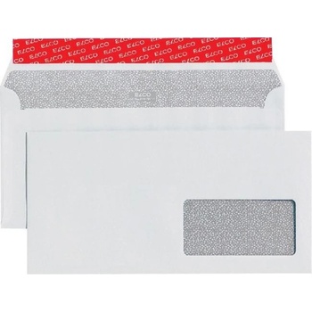 Poštové obálky C6/5 ELCO s páskou, okienko vpravo, 500 ks Elco