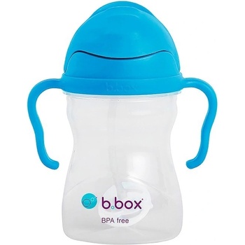 B.box hrneček s brčkem kobaltově modrý 240 ml