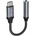 Tech-Protect Аудио кабел Tech-Protect UltraBoost, USB-C / 3.5mm mini jack, черен (9490713929667)