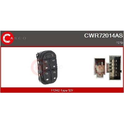 Spínač, zvedací zařízení oken CASCO CWR72014AS