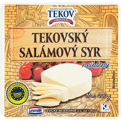 Tekovský salámový sýr neúdený blok 200 g