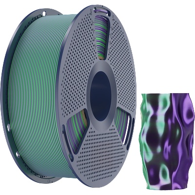 SUNLU Silk PLA+ Dual Color Green Purple - 1, 75 mm / 1000 g (6933582315597)