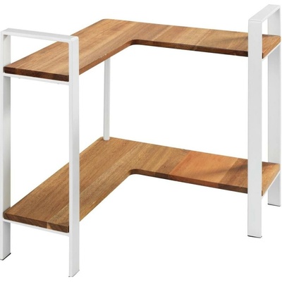 Wenko | WENKO 53025100 - Polica LOUISA 30x33 cm biela/hnedá | WE0501