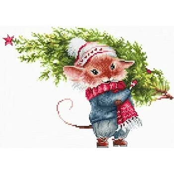 Luca-S Мишле с елха - гоблен със схема b1169