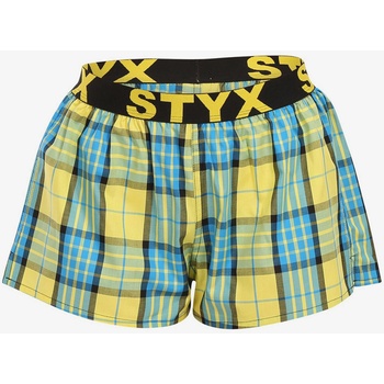 Styx Жълти дамски карирани шорти Styx Styx | Zhalt | ЖЕНИ | S