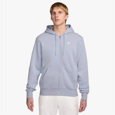 Nike Суичър Nike Sportswear Club Fleece Men's Full-Zip Hoodie - Ghost