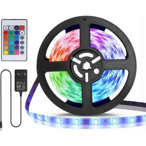 Aigostar - LED RGB димируема лента 5m LED/24W/12/230V IP65 + дистанционно управление (AI0216)