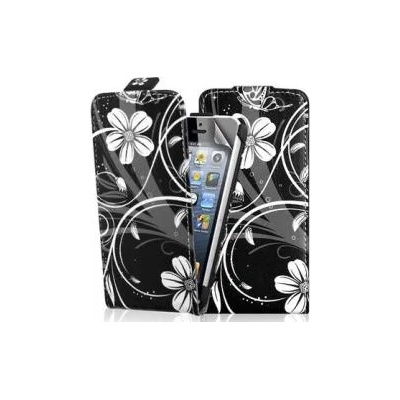 Apple iPhone 5 Midnight Beauty Flip Калъф + Протектор