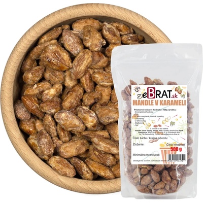 eBrat.sk Mandle v karameli 500 g