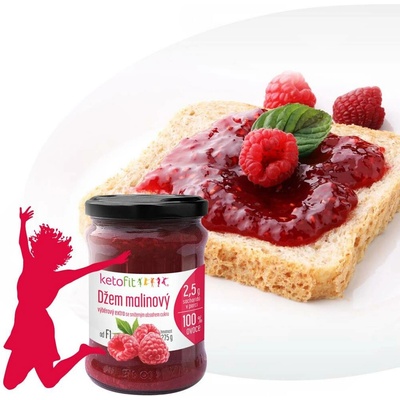 Ketofit Džem malinový se sníženým obsahem cukru 275 g