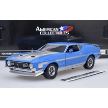 Sun Star Ford Mustang Boss 351 1971 Modrá/Stříbrná 1:18