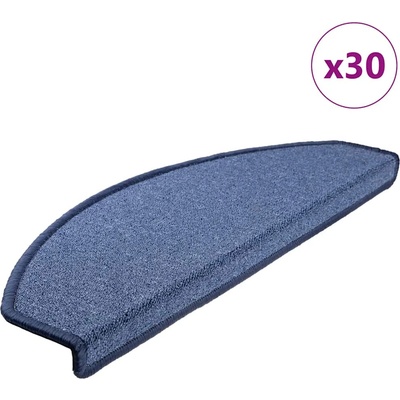 vidaXL Изтривалки за стълби, 30 бр. , 65x24x4 см, сини, полукръгли, големи (3365756)