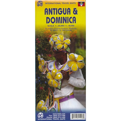 mapa Antigua,Dominica 1:35 t.-1:50 t. ITM