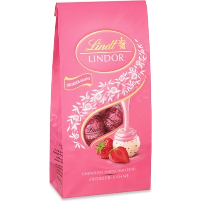 Lindt Lindor Kugeln Erdbeer-Sahne 137 g