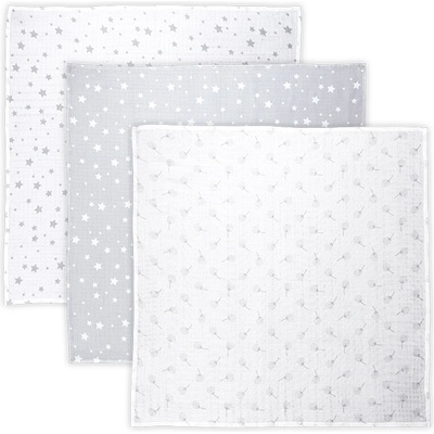 Lorelli Classic ПАМУЧНА ПЕЛЕНА 80/80 СМ ТРИО grey mix (10340102307)