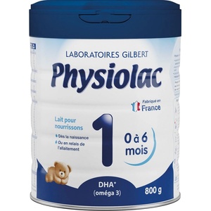Physiolac Адаптирано мляко за кърмачета Physiolac - 1, 0-6 м, 800 g (10057130) - baby