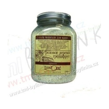 Lux One mořská sůl do koupele Harmonie Růžové dřevo+Grep 1300 g