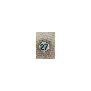 Image 1 of PREVENTA ЦИФРА 27 СРЕБРИСТ КРЪГ 4см (ck27-srk)