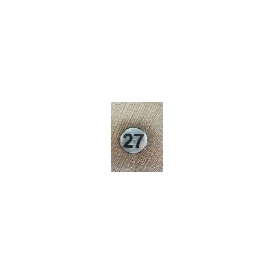 PREVENTA ЦИФРА 27 СРЕБРИСТ КРЪГ 4см (ck27-srk)