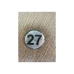 PREVENTA ЦИФРА 27 СРЕБРИСТ КРЪГ 4см (ck27-srk)
