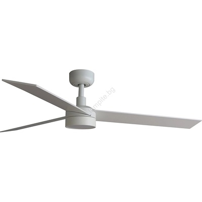 Faro Barcelona FARO 34297WT1S - Димируем LED вентилатор RUDDER L 18W/230V CCT, Ø 132 cm, бежово/бяло, WT + ДУ (FA34297WT1S)