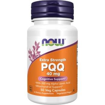 NOW PQQ 40 mg Extra Strength | with Alpha Lipoic Acid 200 mg [50 капсули]