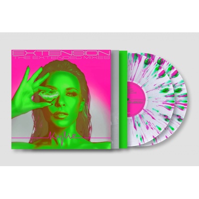 Kylie Minogue - Extension - the Extended Mixes - translucent & Pink/green Splatter LP