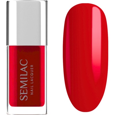 120 Semilac Classic Nail Polish Nail Lacquer Neon Red 9 ml