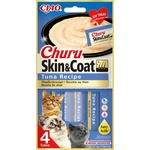 Inaba Foods Churu Skin & Coat за котки, с вкус на риба тон, 4x14g