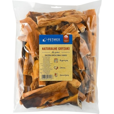 PETMEX Hovězí kůže 15 cm 1000 g