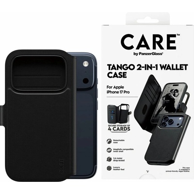 Wallet Tango Two-In-One s MagSafe pre iPhone 17 Pro, Čierna, CARE
