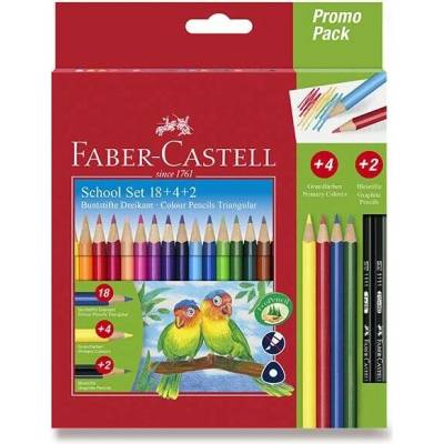 Faber-Castell 201597 trojhranné pastelky 18 barev