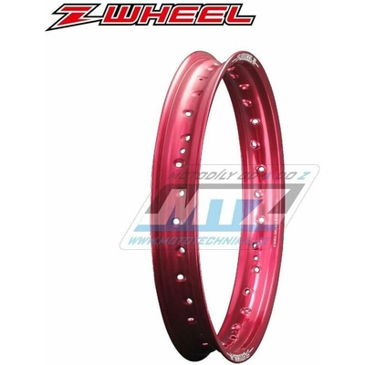 Ráfek motocyklový - rozměr 2,15x19" 32H (předvrtaný / 32 otvorů) ZETA Z-WHEEL W01-74313 - červený (zadní) ZW0174313