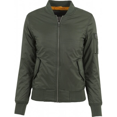 Urban Classics Dámska bomber bunda olivová