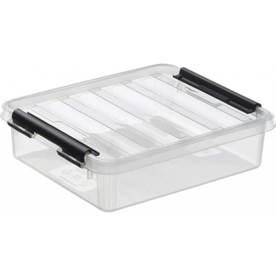 SMARTSTORE Úložný box Classic 1, průhledný, plast, 1 l, černé úchytky, SMARTSTORE 3520070 223791 – Zboží Živě