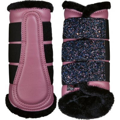 HKM Kamaše Sparkle s beránkem lavender