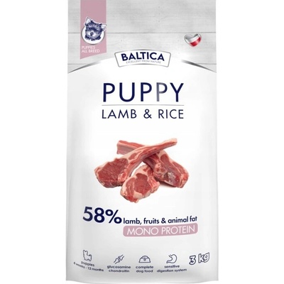 Baltica puppy hypoalergenní jehněčí 3 kg