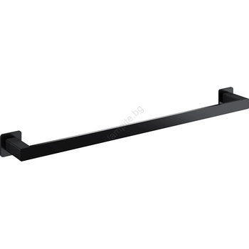 Omnires nl80216bl - Стенна закачалка за кърпи nelson 62 см матов черен (on0098)