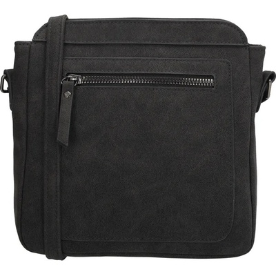 Čierna prešívaná crossbody kabelka „Diadem”