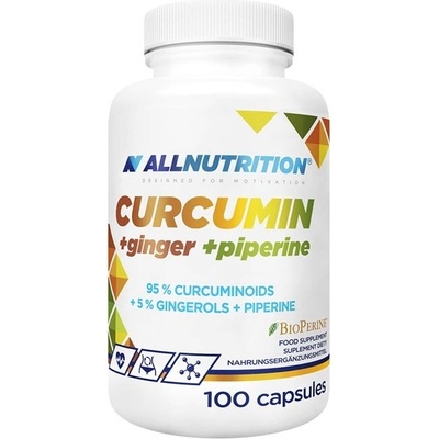 Allnutrition Kurkuma + zázvor + piperyna 100 kapsúl
