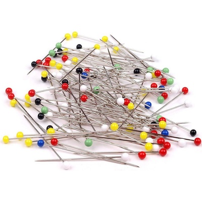 Špendlíky se skleněnou hlavičkou délka 48 mm Galant Varianta: nikl, Balení: 1 krab. – Zboží Dáma