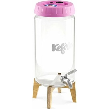 Kefirko Kombucha fermentor so stojančekom a výčapom 4 l ružový