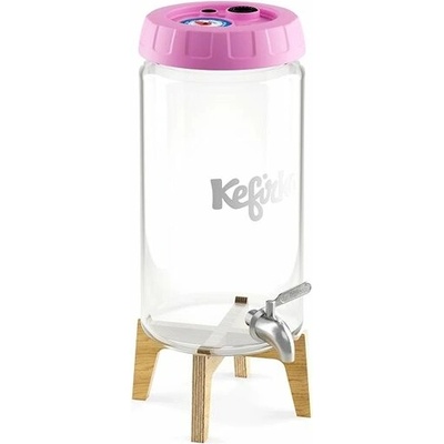 Kefirko Kombucha fermentor so stojančekom a výčapom 4 l ružový