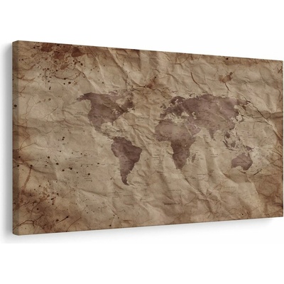 Obraz starobylá mapa světa - 120x80