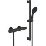 GROHE QuickFix Precision Start - Душ система с термостат, черен мат 345972431 (345972431)
