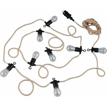 Trio Leuchten R74771132 CHAIN Venkovní LED světelný řetěz v černé barvě IP44 10xE27 1W 6,5m