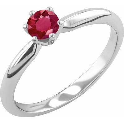 Eppi Zlatý zásnubní prsten s rubínem Mala R31197