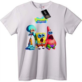 NOONEBRAND Тениска SpongeBob & Приятели - 2XL, White